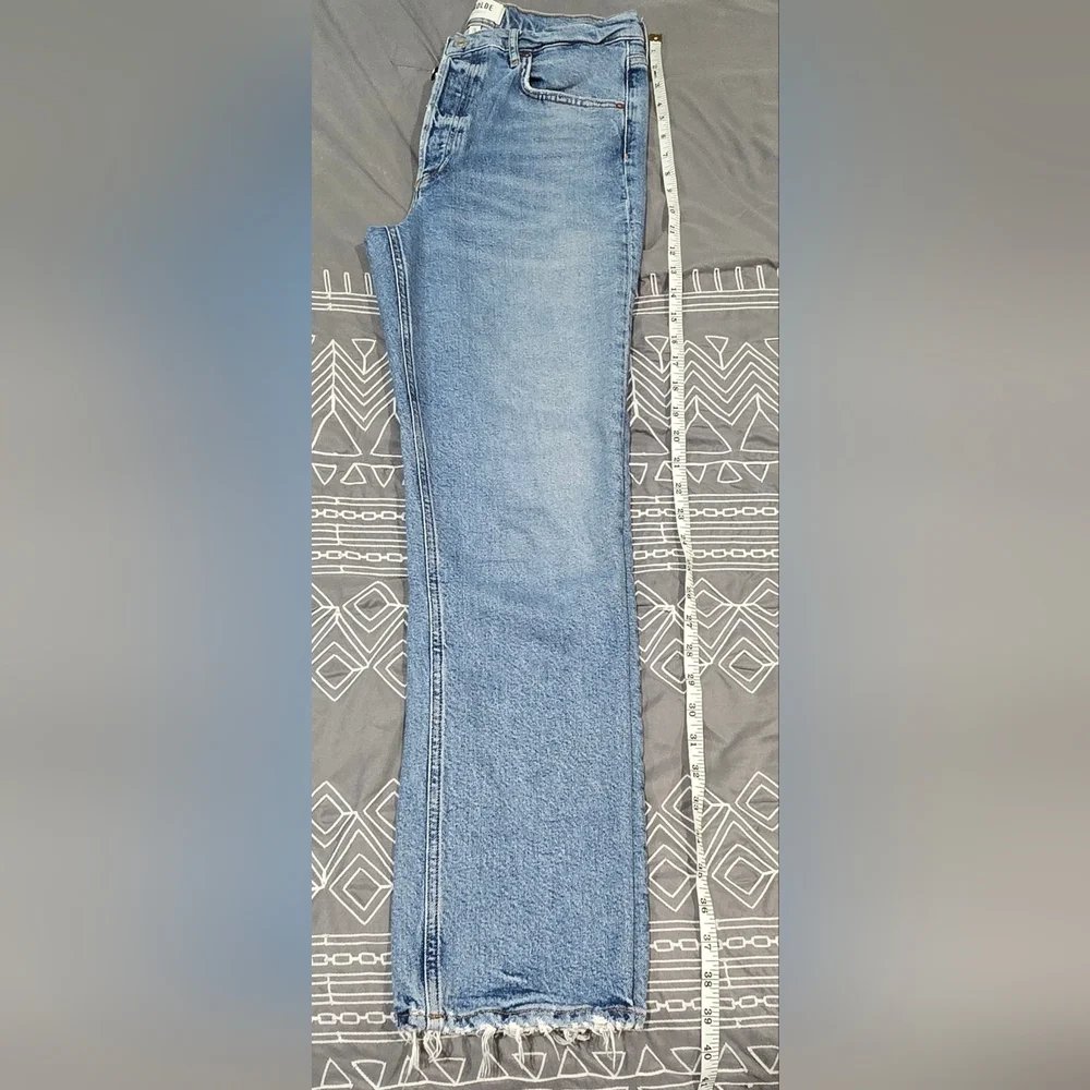Agolde Riley Long High Waisted Straight Leg Jeans Size 28 - Picture 2 of 8